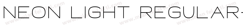 Neon Light Regular字体转换